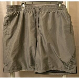 Nike Shorts Mens XL 36x8 Gray Perry Ellis Lined Elastic Waist Pockets Running
